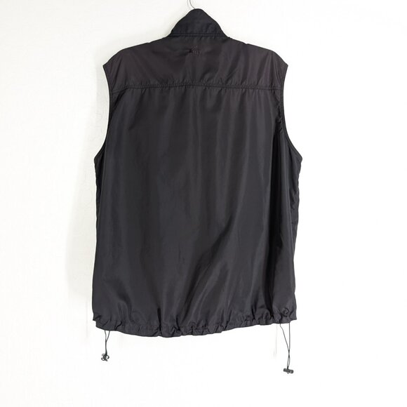 REI Vest Men's L Black Blue Full Zip‎ Snap Mock Neck Pockets Outdoors Logo - Picture 5 of 15